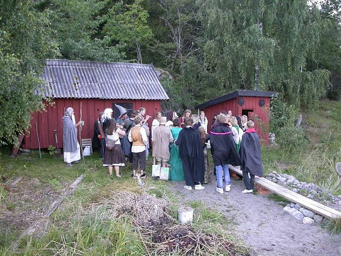 Fördrink vid sjöboden